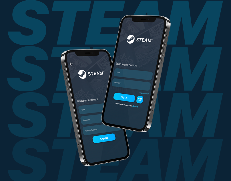 Interface de login da Steam Redesign