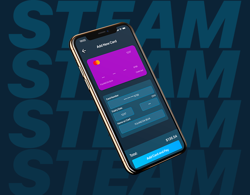 Interface de pagamento Checkout Steam